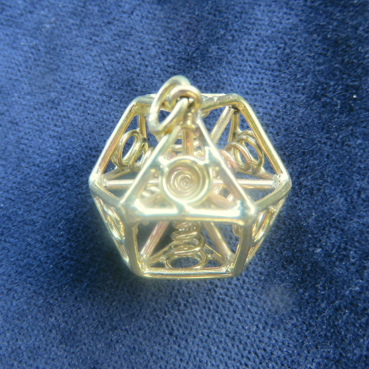 Cuboctahedron Pendant ※ 3D Vector Equilibrium ※ Zero Point Geometry ✨ Science Jewelry in Brass, Copper, Silver or Gold