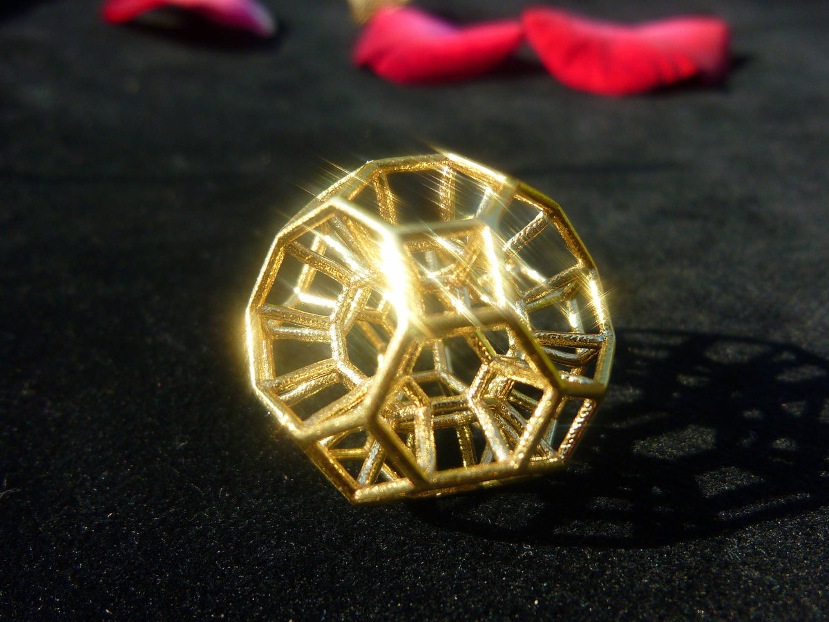 432 Hz Resonance Pendant ※ 3D StarGate Sacred Geometry Jewelry