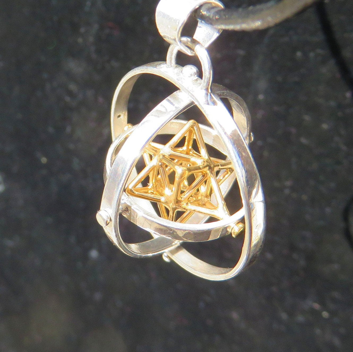 MerKaBa 3D SPIN Earrings ~ Star Tetrahedron Jewelry