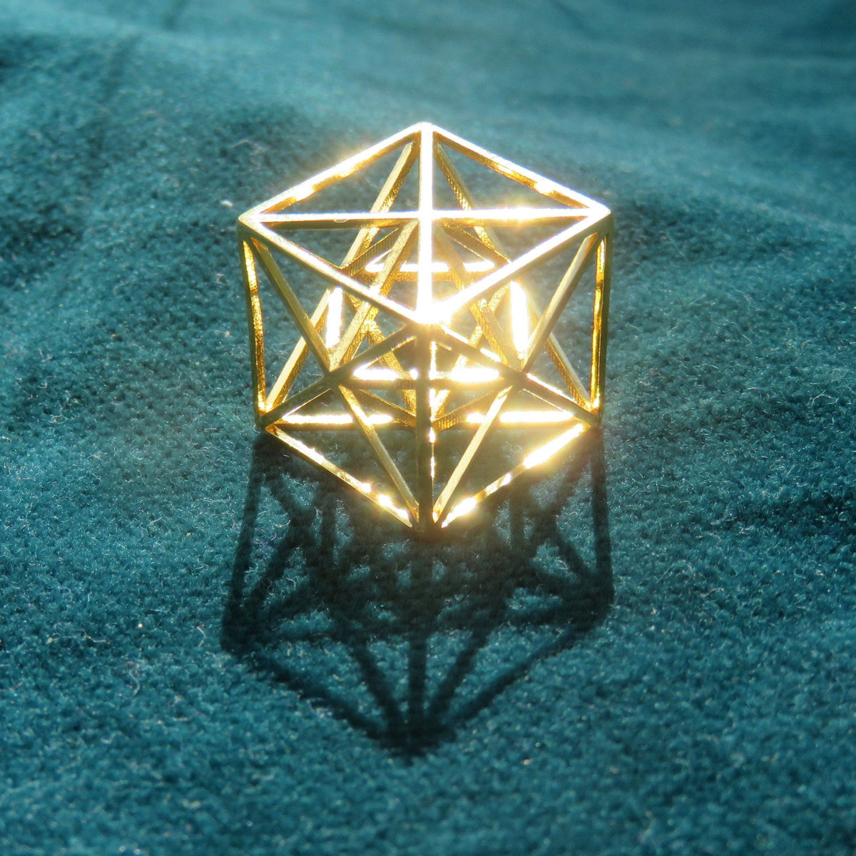 Metatrons Cube 3D Gift pendant ※ MerKaBa + Octahedron + Tantric Star; Silver Gold Sacred Geometry Jewelry