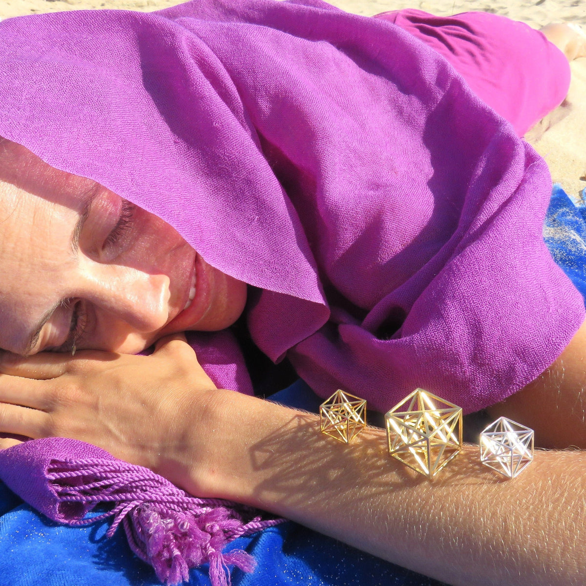 Metatrons Cube 3D ※ contains MerKaBa + Octahedron + Tantric Star; Brass Bronze Copper Silver Gold