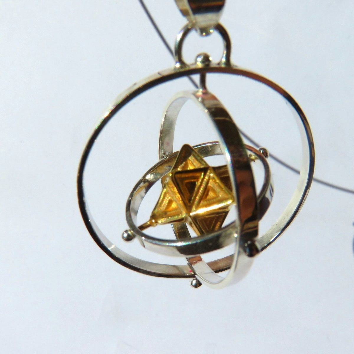 MerKaBa 3D SPIN pendant ※ Sacred Geometry Stargate Jewelry