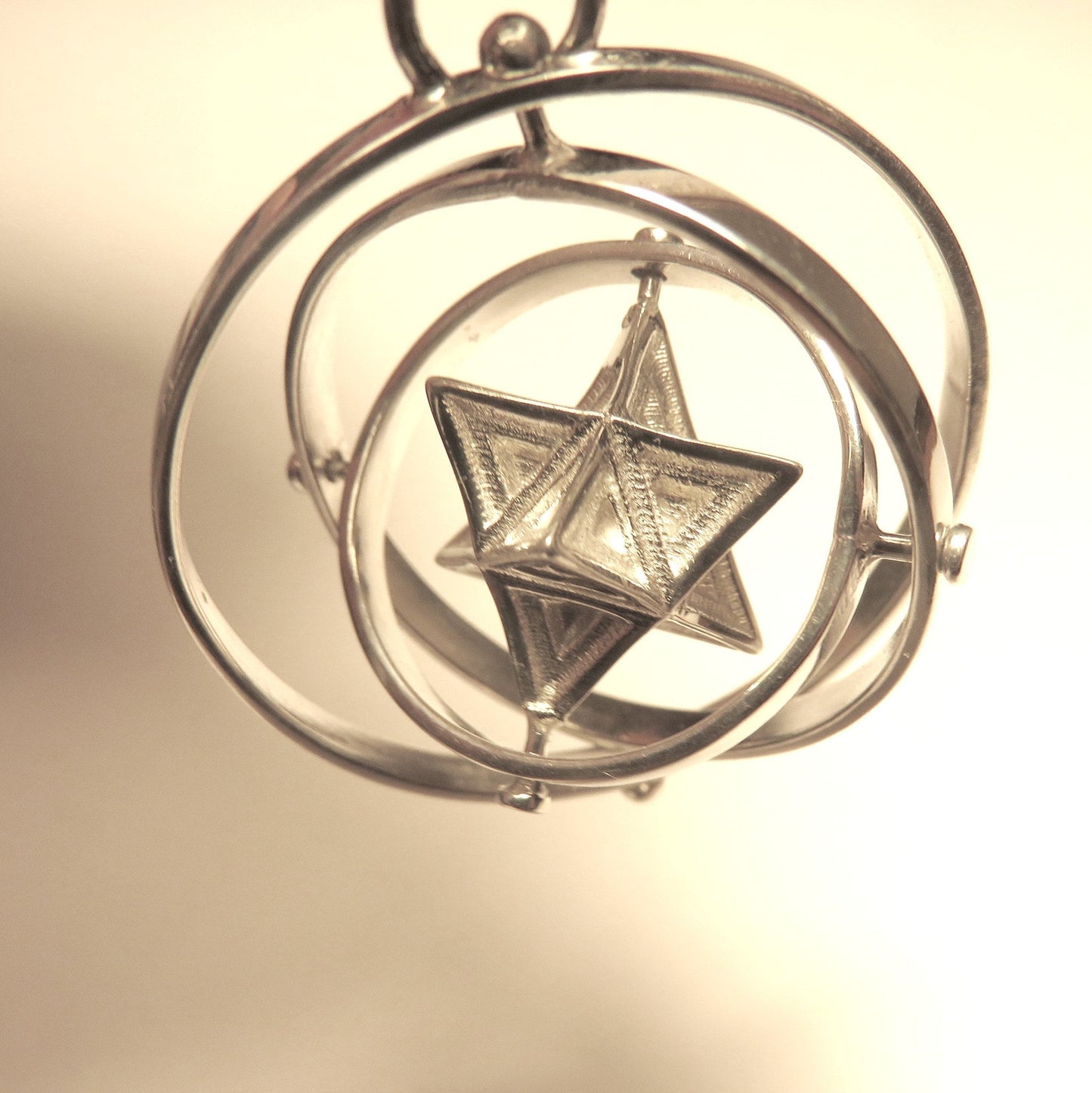 Tantric Star 3D-SPIN Earrings or pendant * Sacred Geometry Jewelry Set