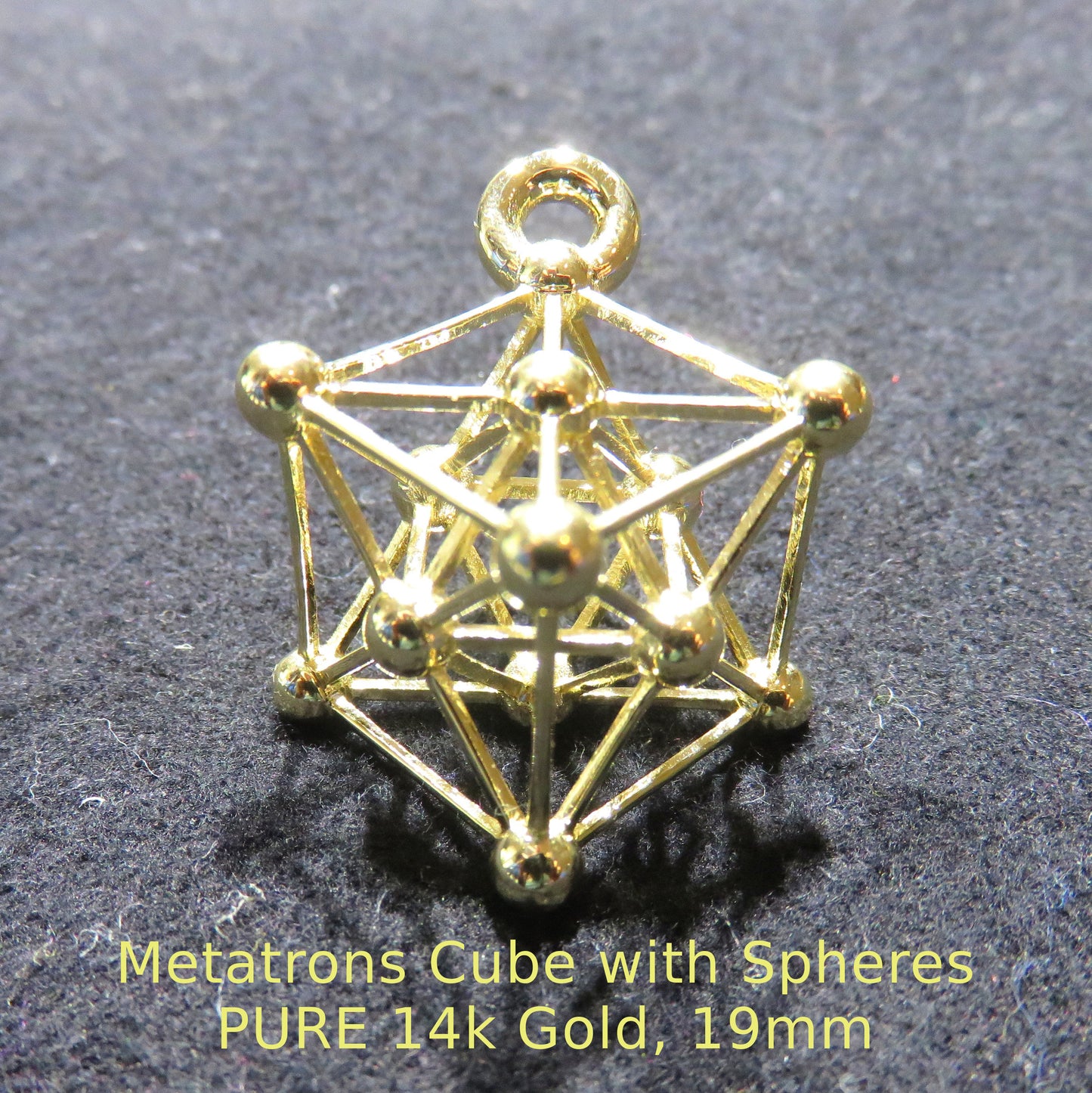 Metatrons Cube 3D SPIN pendant ※ Sacred Geometry Jewelry [m2o]
