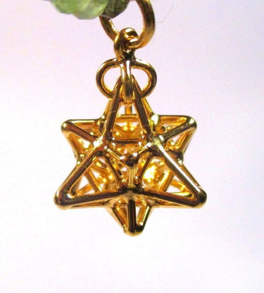 Heart Star Gold pendant ※ 3D Sacred Geometry Jewelry