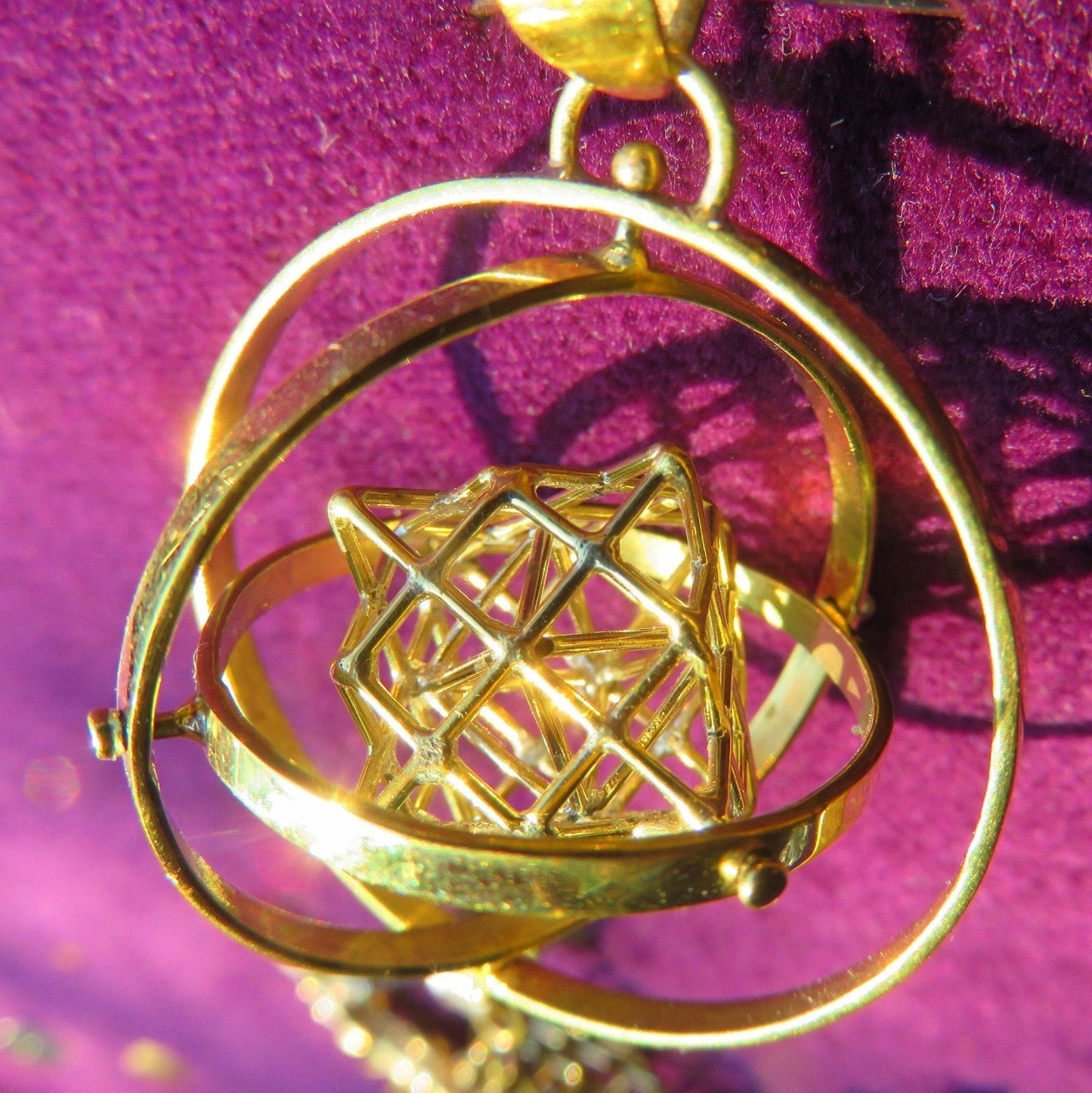 3D - Spinning Tantric Terra Prana Cube ※ Sacred Geometry 3D Jewelry