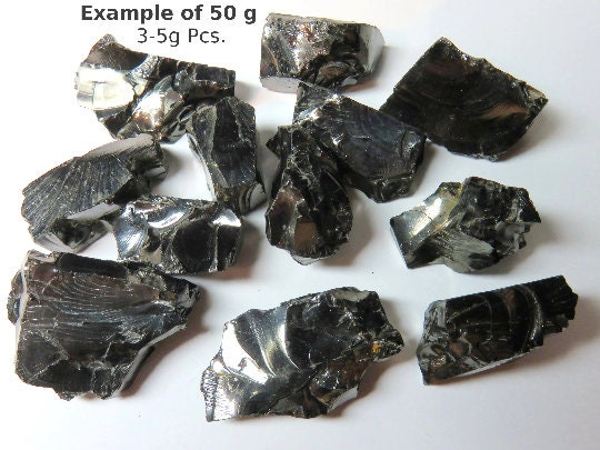 ELITE SHUNGITE: Noble Shungite Rocks = pure natural Crystals, Precious Shungite Water purification, Crystal Healing Stones, EMF Protection