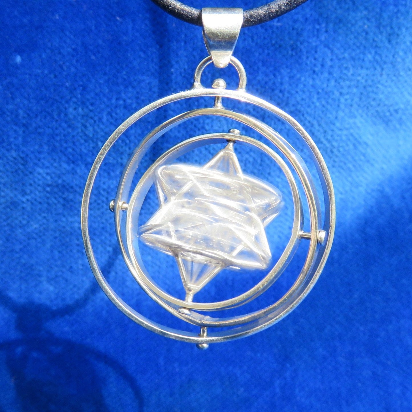 SOLAR Star 3D SPIN ※ Sacred Geometry Pendant ~ Pentagram Magic