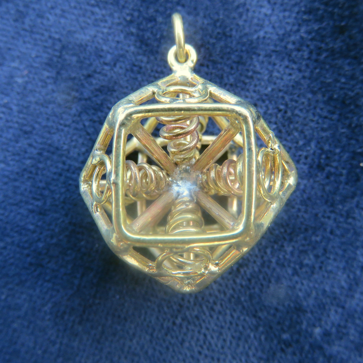 Cuboctahedron Pendant ※ 3D Vector Equilibrium ※ Zero Point Geometry ✨ Science Jewelry in Brass, Copper, Silver or Gold