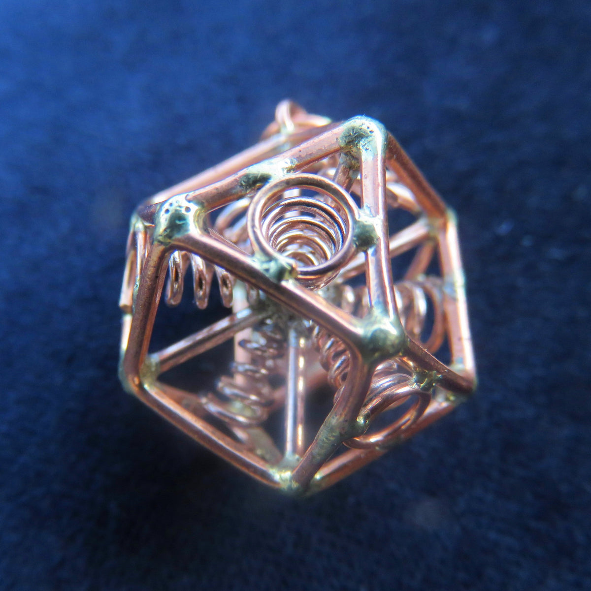Cuboctahedron Pendant ※ 3D Vector Equilibrium ※ Zero Point Geometry ✨ Science Jewelry in Brass, Copper, Silver or Gold