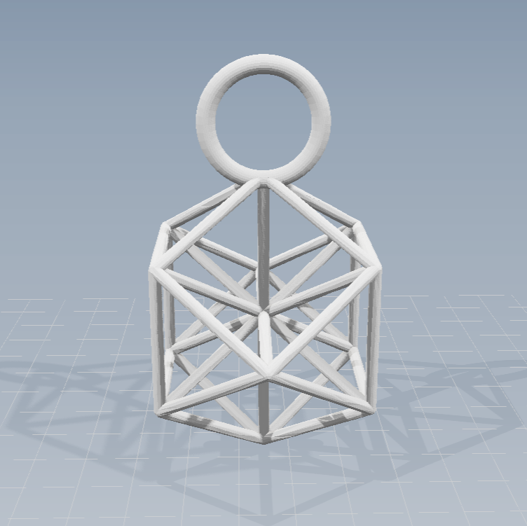 3D Vector Equilibrium pendant [NEW] ※ Zero Point Geometry ※ Sacred Science Jewelry