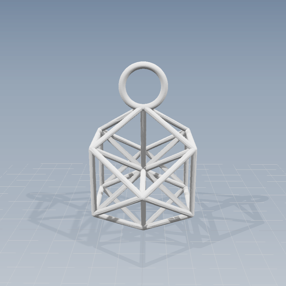 3D Vector Equilibrium pendant [NEW] ※ Zero Point Geometry ※ Sacred Science Jewelry