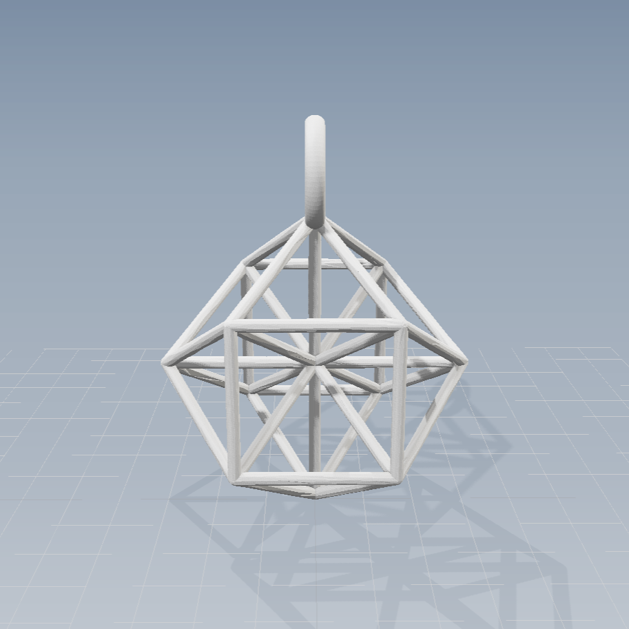 3D Vector Equilibrium pendant [NEW] ※ Zero Point Geometry ※ Sacred Science Jewelry