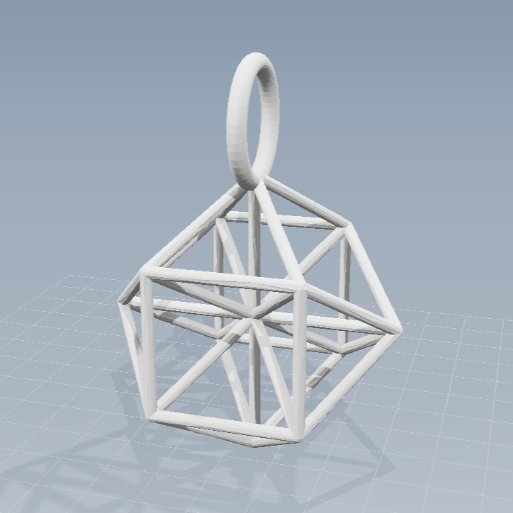 3D Vector Equilibrium pendant [NEW] ※ Zero Point Geometry ※ Sacred Science Jewelry