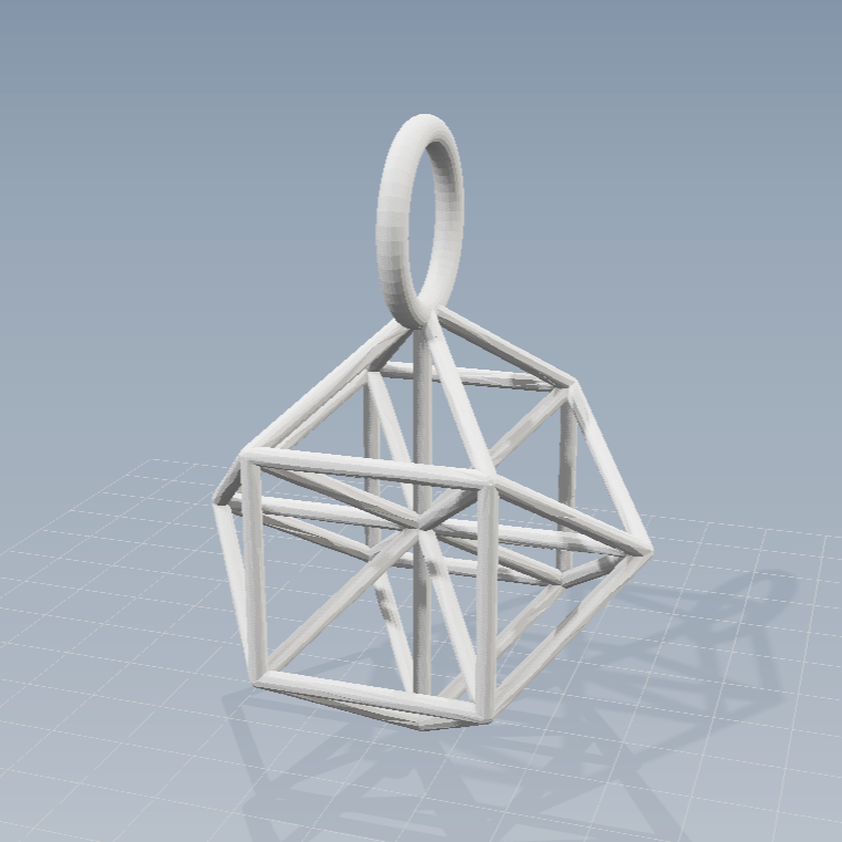 3D Vector Equilibrium pendant [NEW] ※ Zero Point Geometry ※ Sacred Science Jewelry