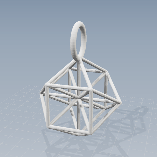 3D Vector Equilibrium pendant [NEW] ※ Zero Point Geometry ※ Sacred Science Jewelry