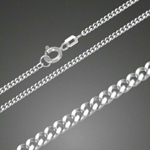 Sterling Silver Chains: Singapore chain / Snake chain / Curb chain, 925 Silver fine necklaces 14 16 18 20 22 24 inches = 40 45 50 55 60 cm