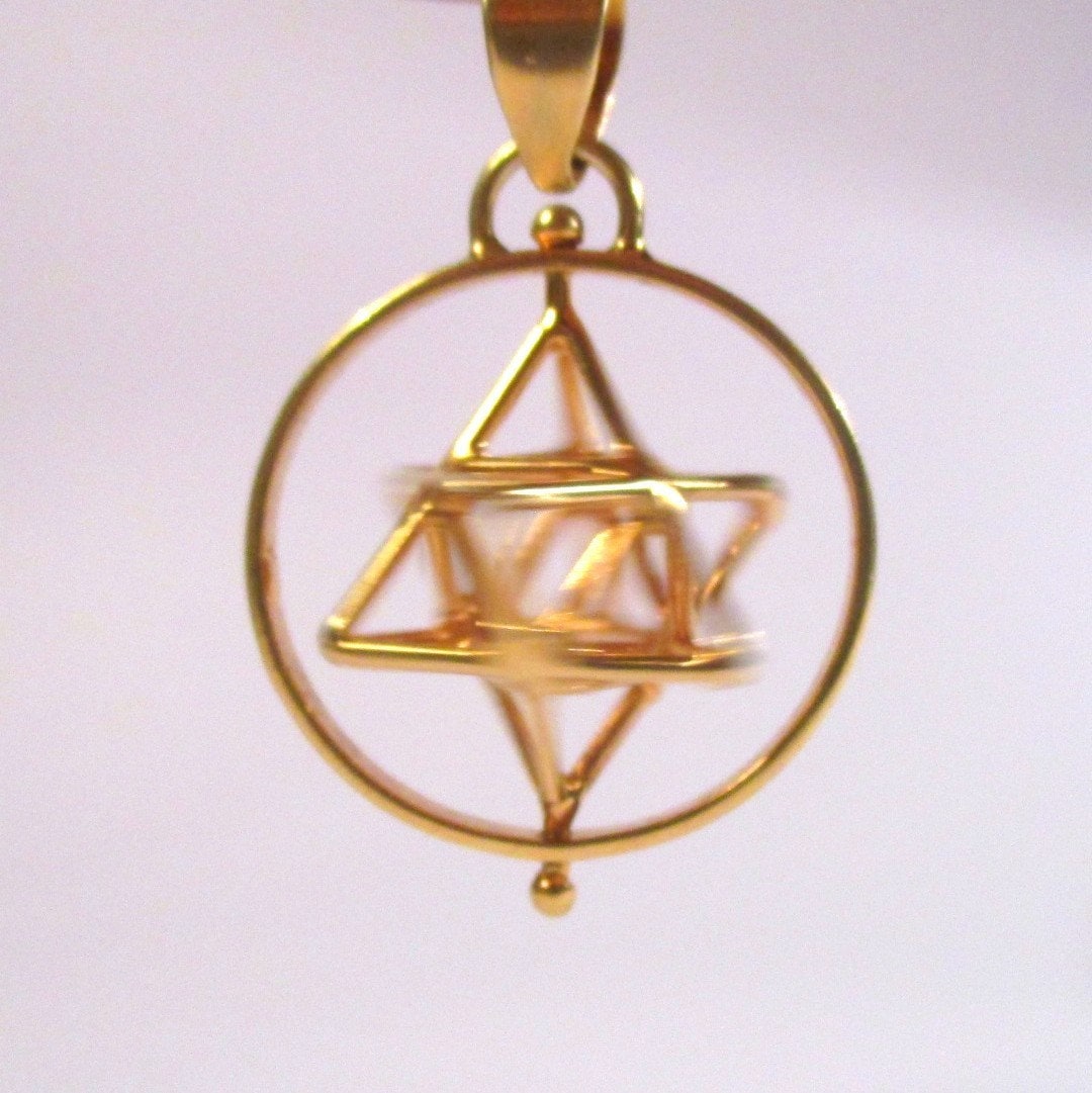 Tantric Star with SPIN Earrings or Pendant: MerKaBa Sacred Geometry 3D Jewelry