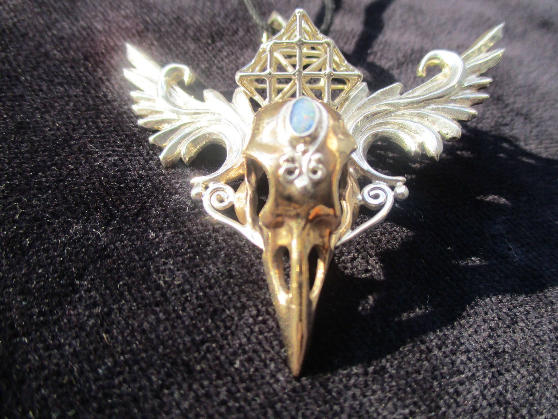 Cosmic Bird pendants ※ sexy Goddess Amulet, Sacred Geometry 3D Statement Jewelry