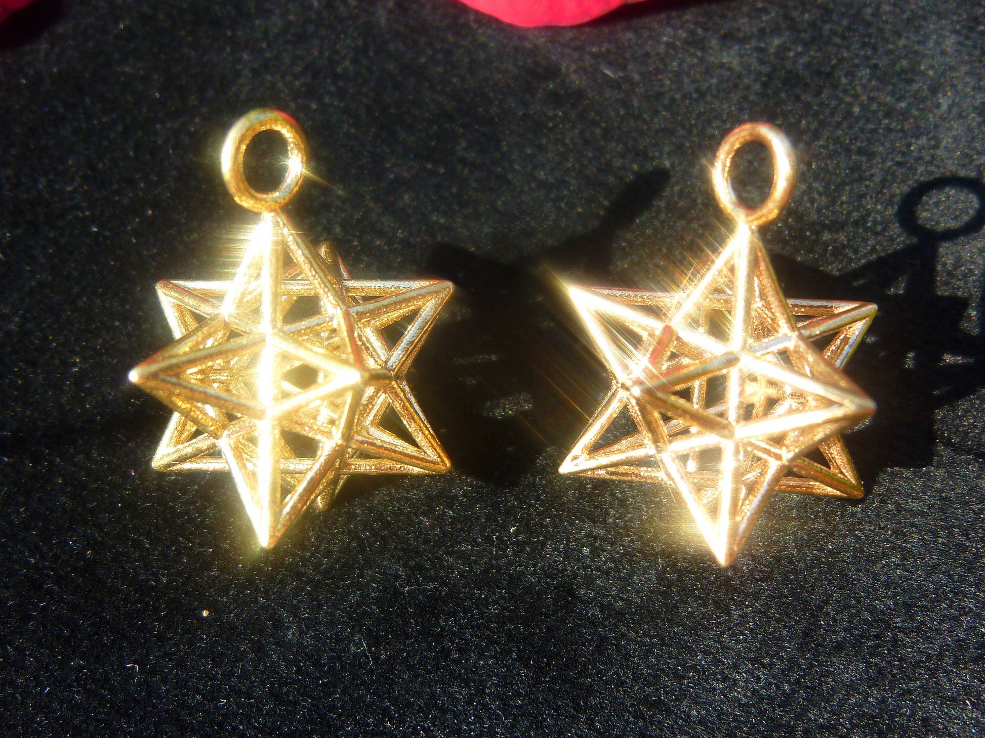 Solar Spirit Star [Made2Order] *3D Sacred Geometry Jewelry *stellated Dodecahedron 12 Pentagram Pendant *Phi ratio golden mean Harmony