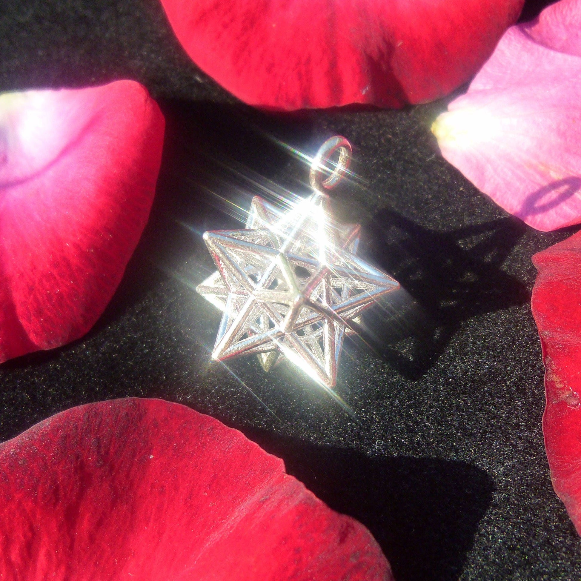 Solar Spirit Star ※ 3D Sacred Geometry in Phi Golden ratio ※ Dodecahedron Star 12 Pentagrams