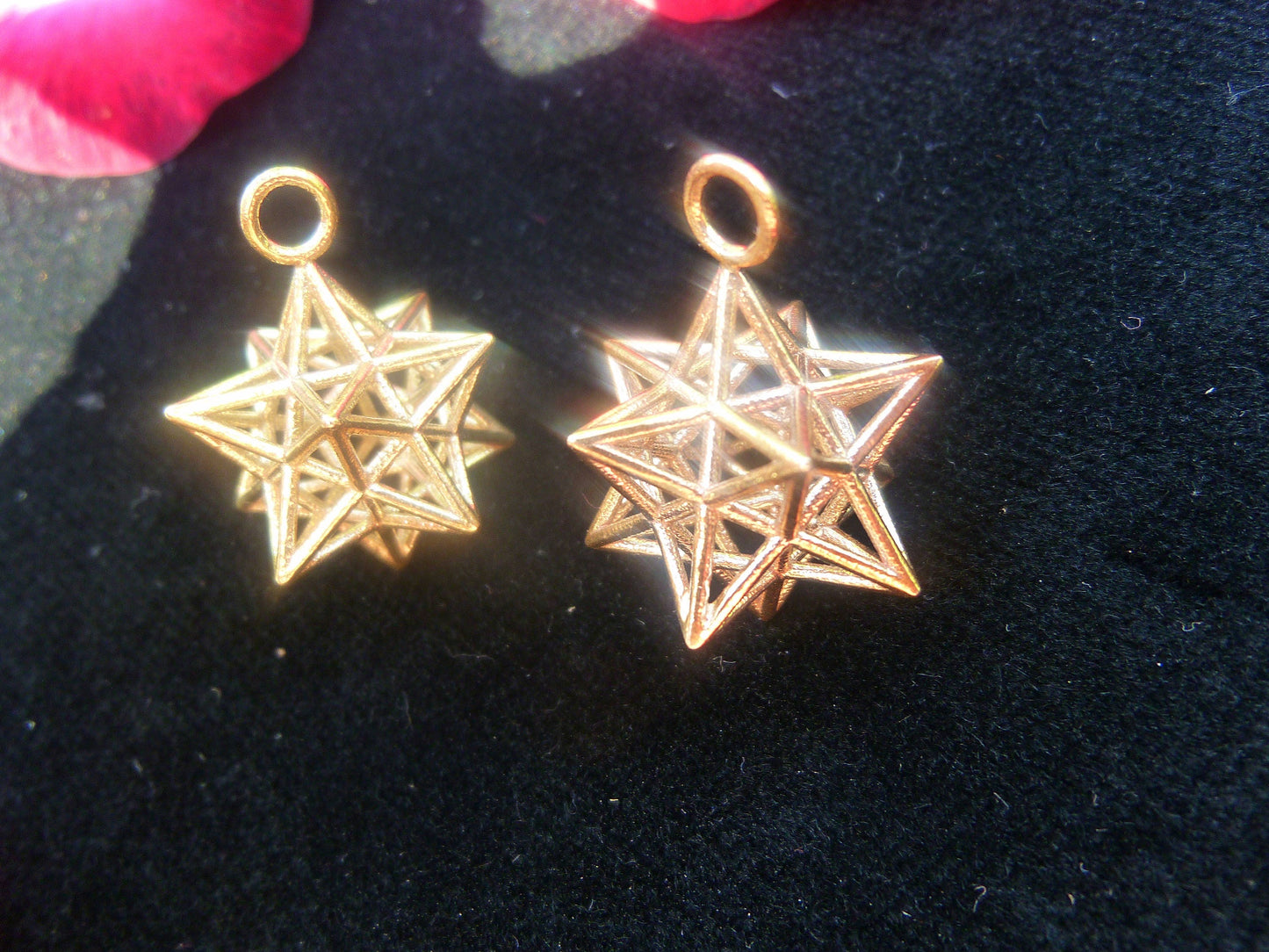 Solar Spirit Star [Made2Order] *3D Sacred Geometry Jewelry *stellated Dodecahedron 12 Pentagram Pendant *Phi ratio golden mean Harmony