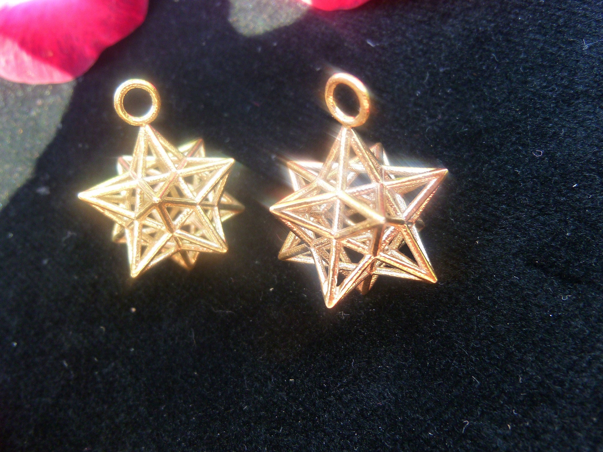 Solar Spirit Star [Made2Order] *3D Sacred Geometry Jewelry *stellated Dodecahedron 12 Pentagram Pendant *Phi ratio golden mean Harmony