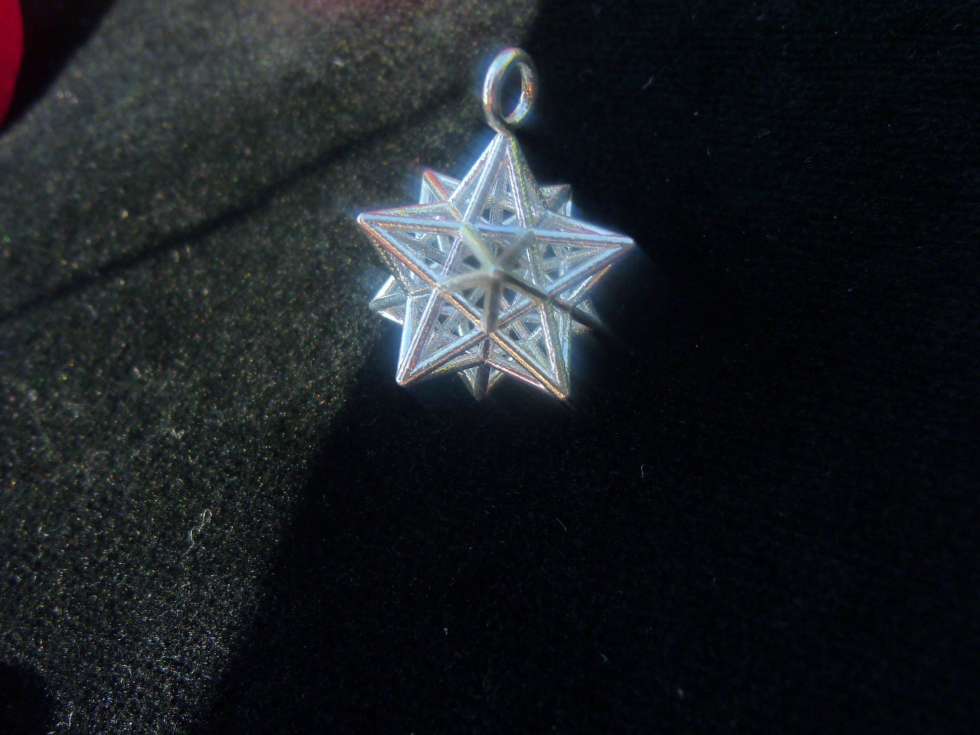 Solar Spirit Star [Made2Order] *3D Sacred Geometry Jewelry *stellated Dodecahedron 12 Pentagram Pendant *Phi ratio golden mean Harmony