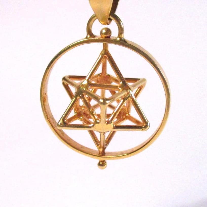 Tantric Star with SPIN Earrings or Pendant: MerKaBa Sacred Geometry 3D Jewelry