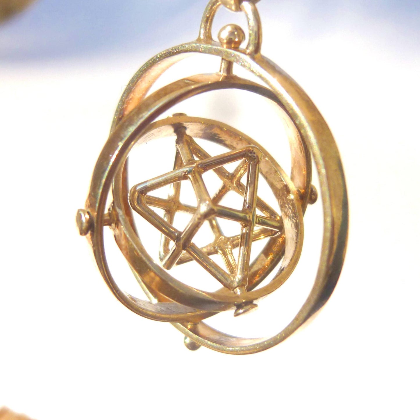 MerKaBa 3D SPIN pendant ※ Sacred Geometry Stargate Jewelry