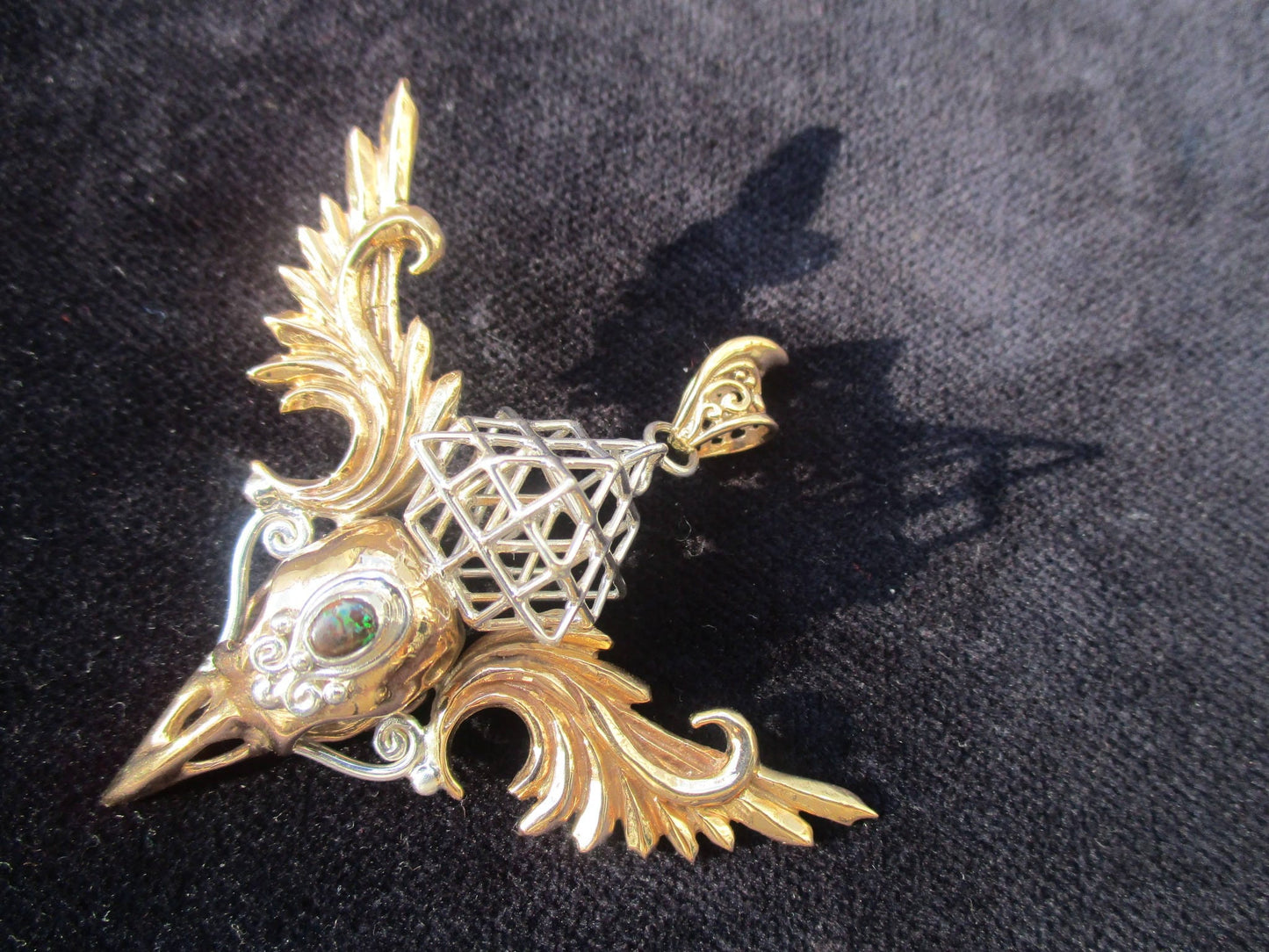Tantric Prana Bird pendant ※ MerKaBa ※ Tantric or Solar Star [m2o]