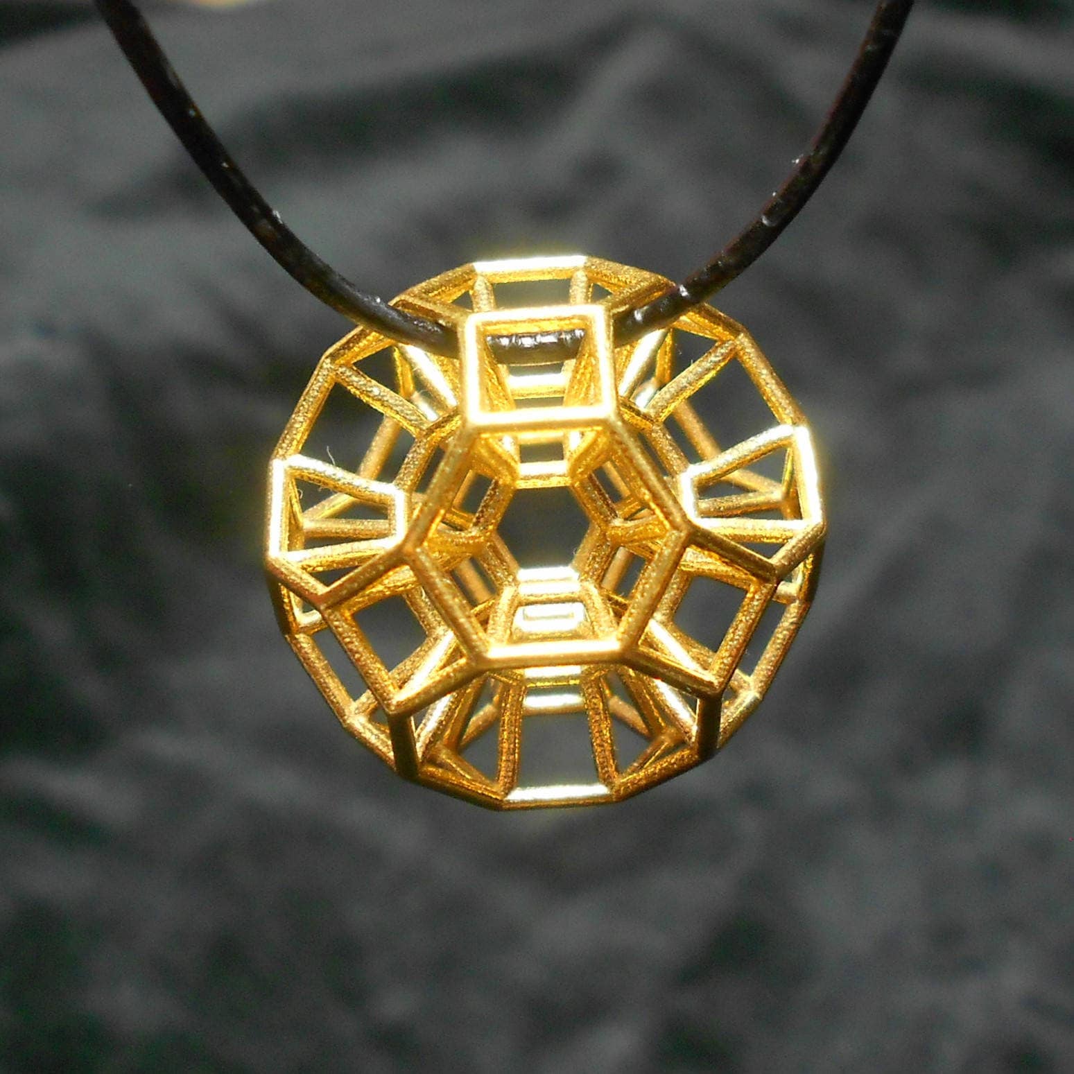 432 Hz Resonance Pendant ※ 3D StarGate Sacred Geometry Jewelry
