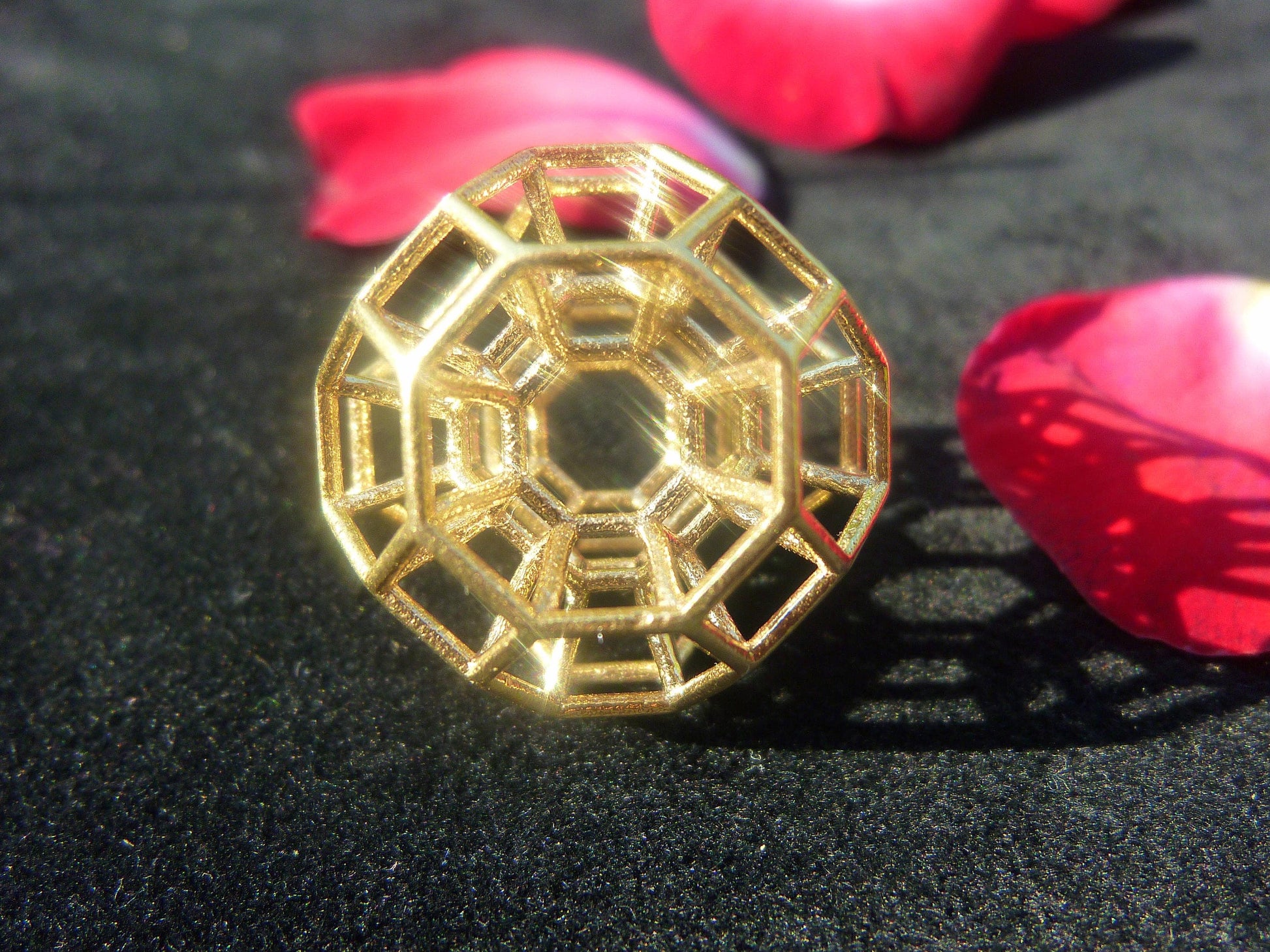 432 Hz Resonance Pendant ※ 3D StarGate Sacred Geometry Jewelry