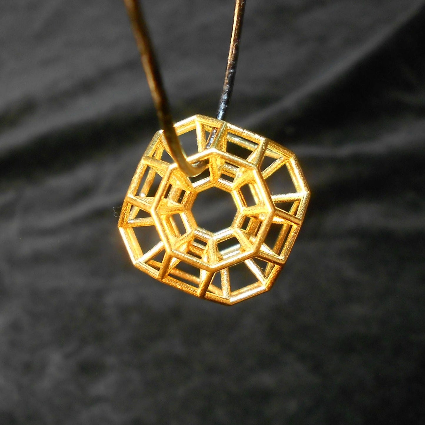 432 Hz Resonance Pendant 3D Sacred Geometry Stargate Portal ※ Phi Harmony golden ratio Amulet
