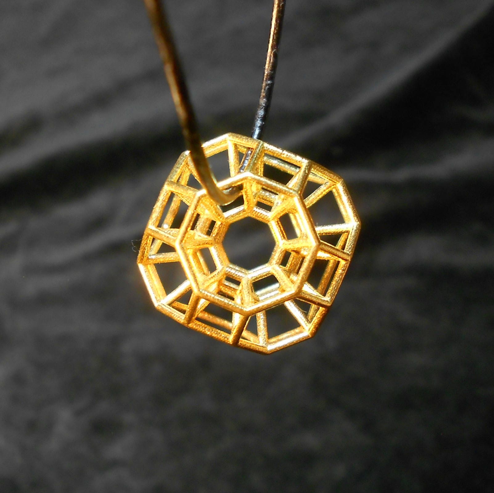 432 Hz Resonance Pendant 3D Sacred Geometry Stargate Portal ※ Phi Harmony golden ratio Amulet