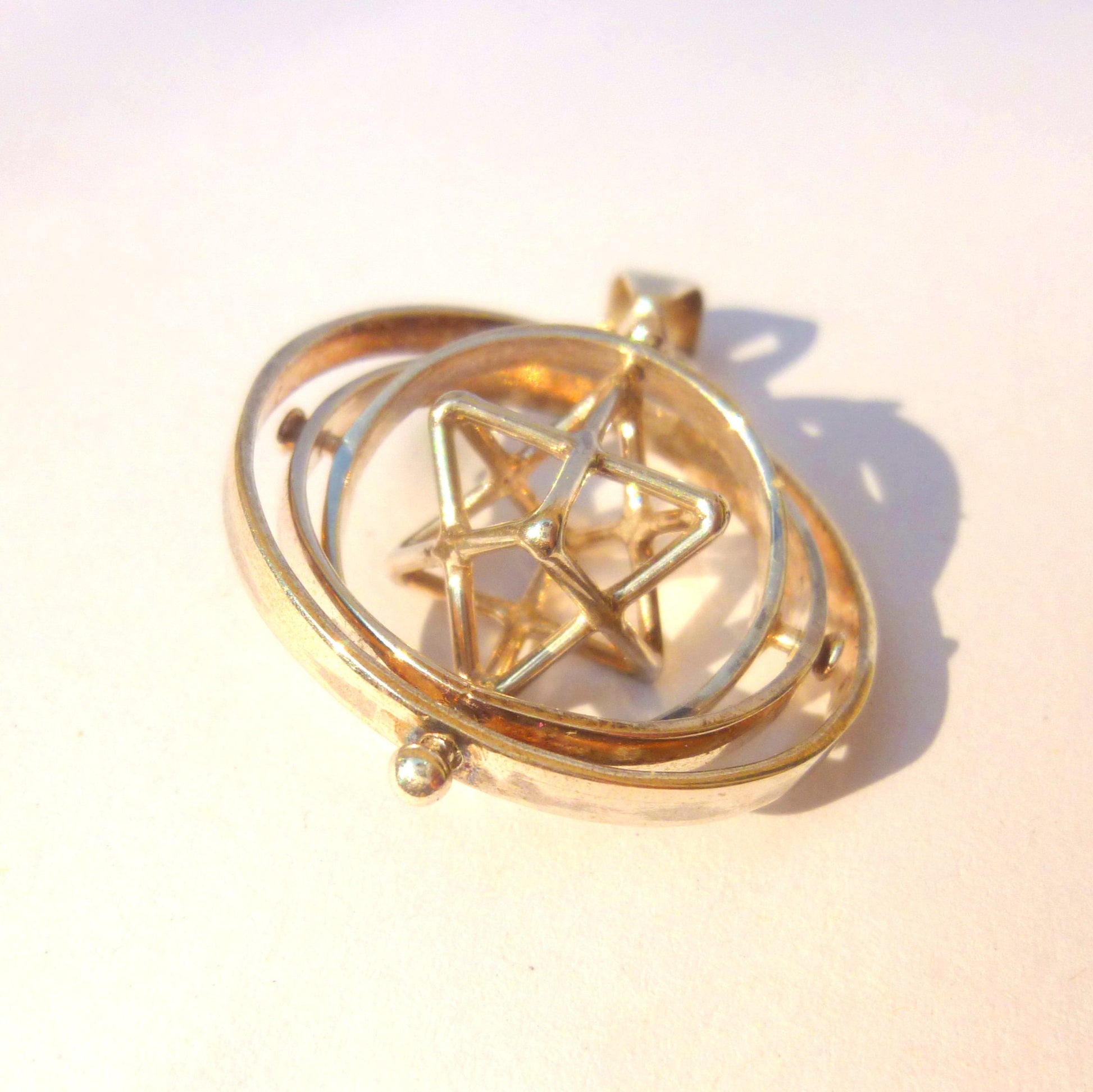 MerKaBa 3D SPIN Earrings ~ Star Tetrahedron Jewelry