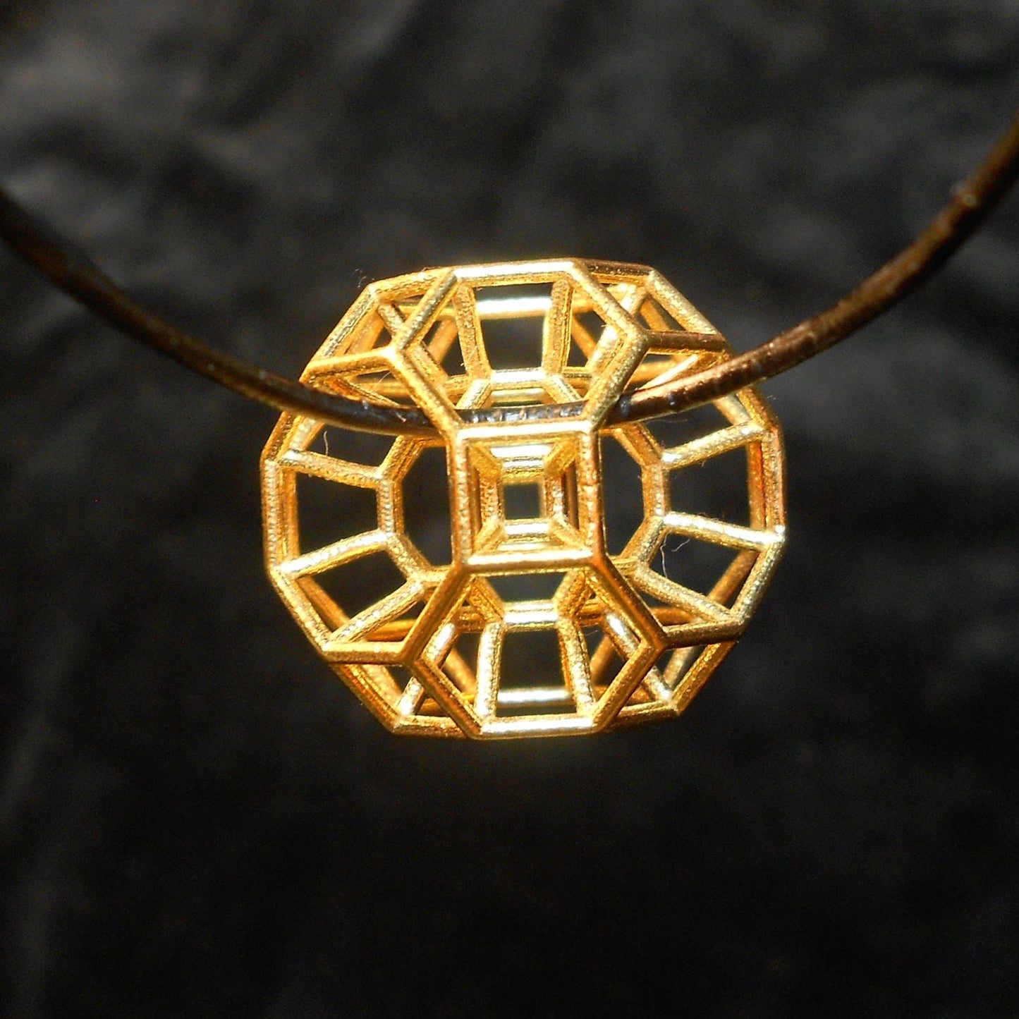 432 Hz Resonance Pendant ※ 3D StarGate Sacred Geometry Jewelry