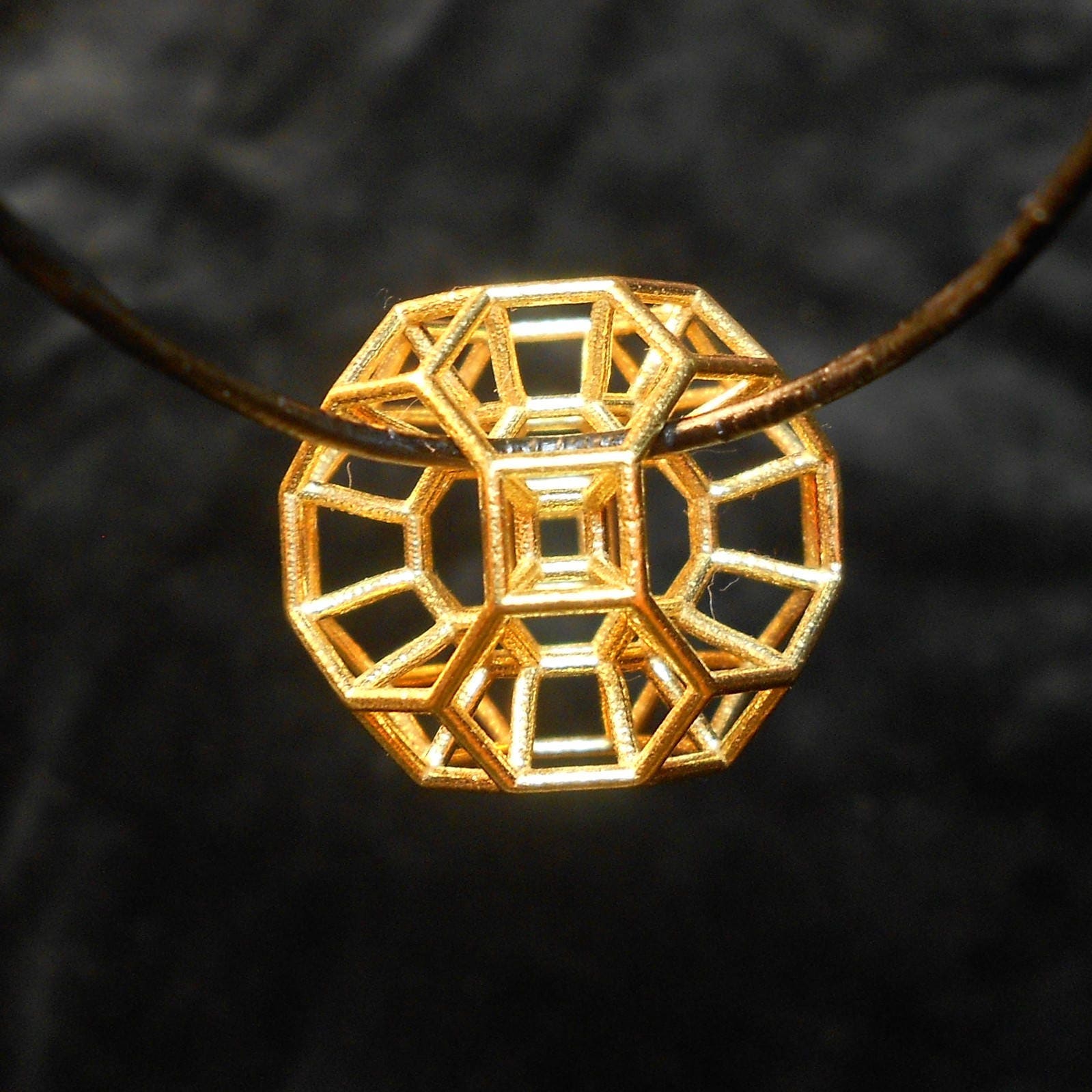 432 Hz Resonance Pendant ※ 3D StarGate Sacred Geometry Jewelry