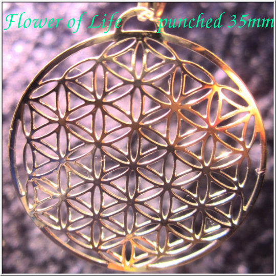 Flower of Life Jewelry pendant / earrings ※ lasercut Sacred Geometry fine GOLD SILVER gifts