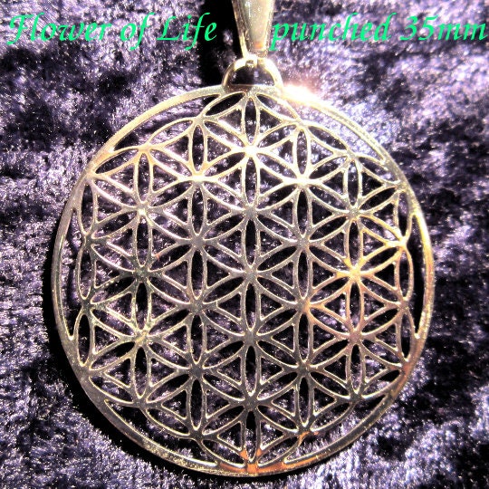 Flower of Life pendant ※ fine lasercut Sacred Geometry GOLD SILVER Jewelry gift ※ FINALLY back in stock !!