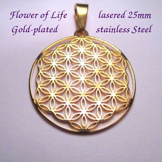 Flower of Life pendant ※ fine lasercut Sacred Geometry GOLD SILVER Jewelry gift ※ FINALLY back in stock !!