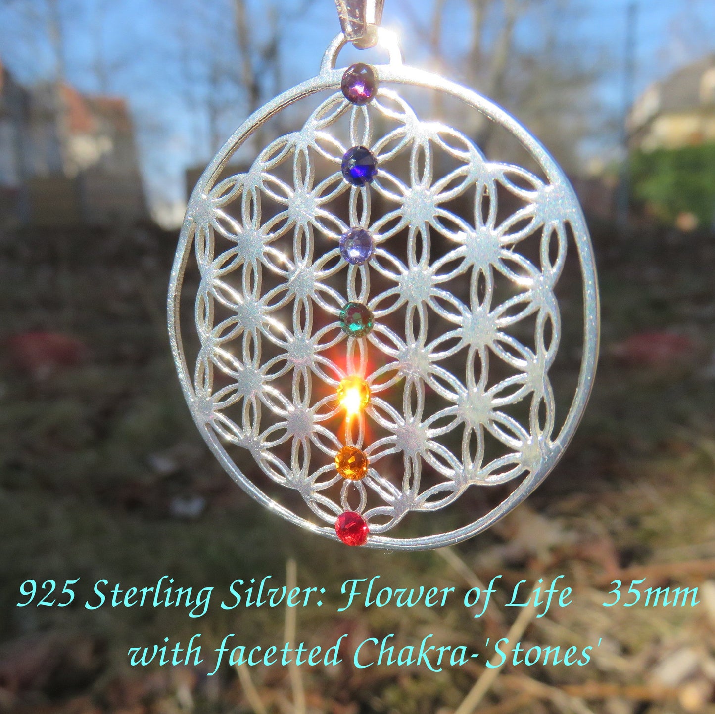 Flower of Life pendant ※ fine lasercut Sacred Geometry GOLD SILVER Jewelry gift ※ FINALLY back in stock !!