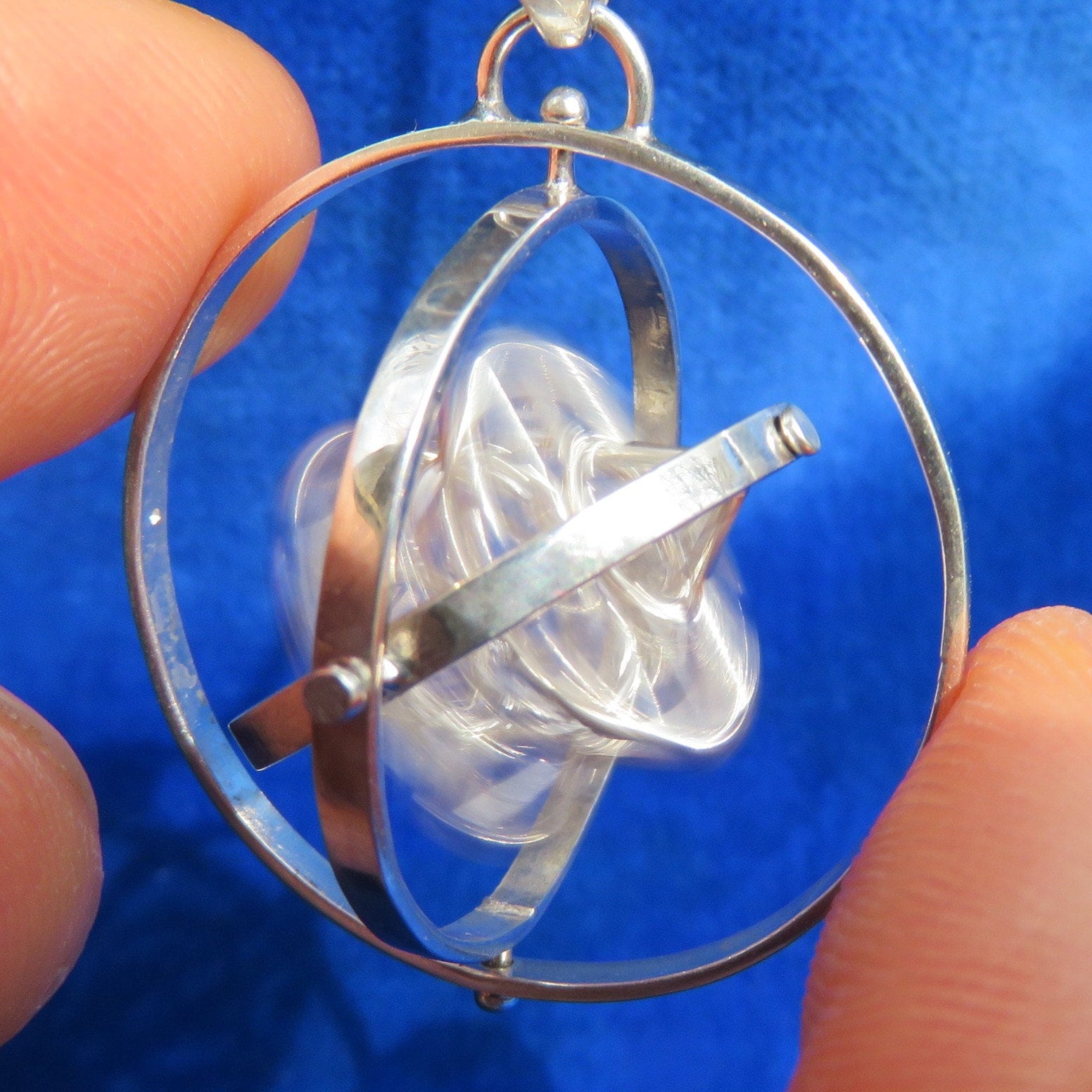 SOLAR Star 3D SPIN ※ Sacred Geometry Pendant ~ Pentagram Magic