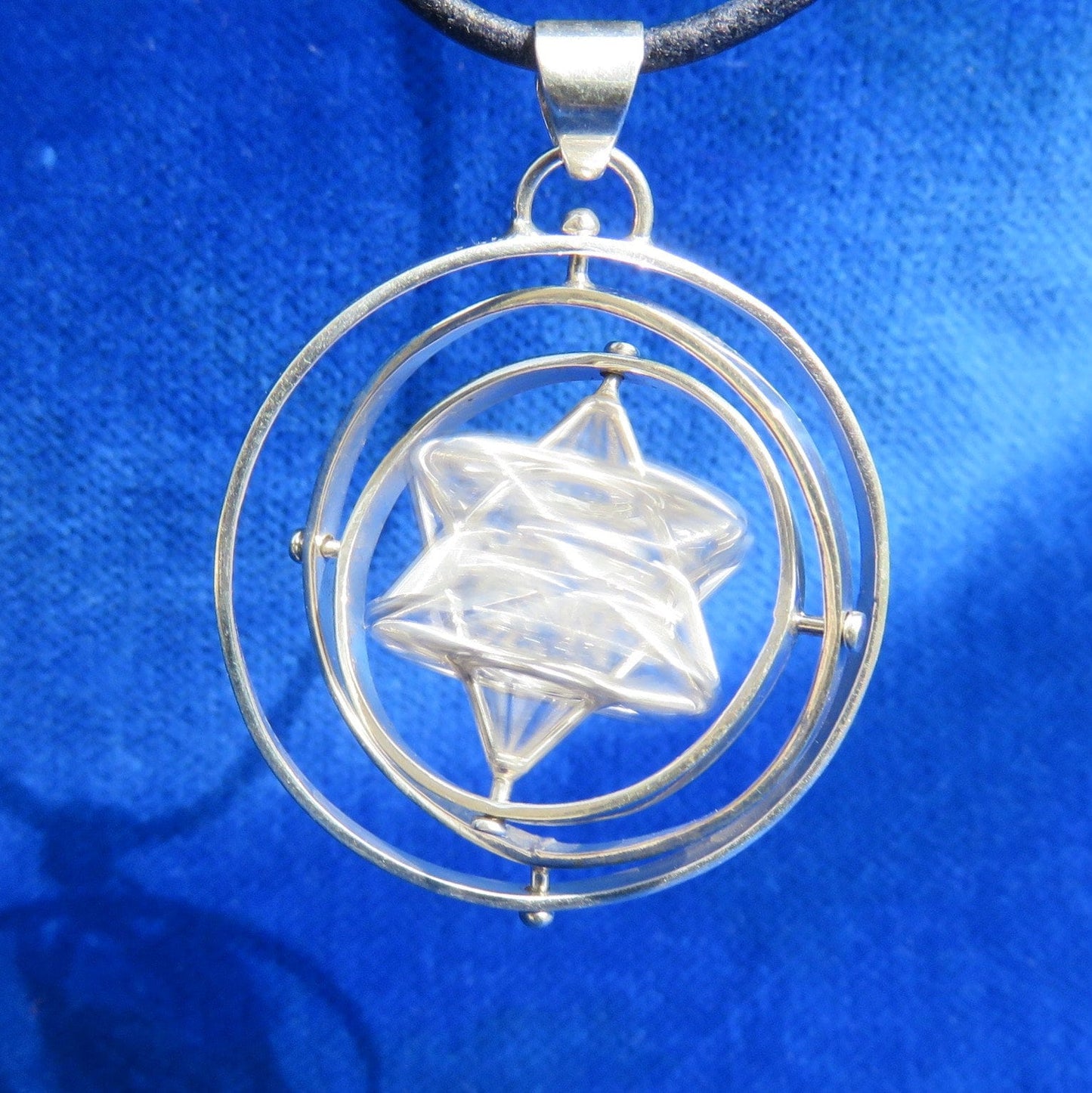 SOLAR Star 3D SPIN ※ Sacred Geometry Pendant ~ Pentagram Magic