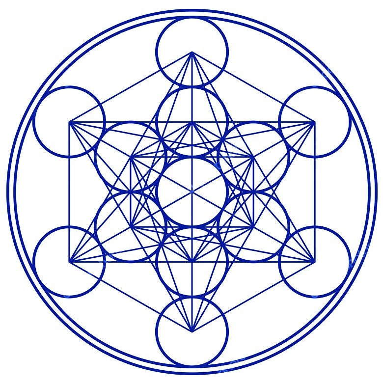 Metatrons Cube 3D SPIN pendant ※ Sacred Geometry Jewelry [m2o]