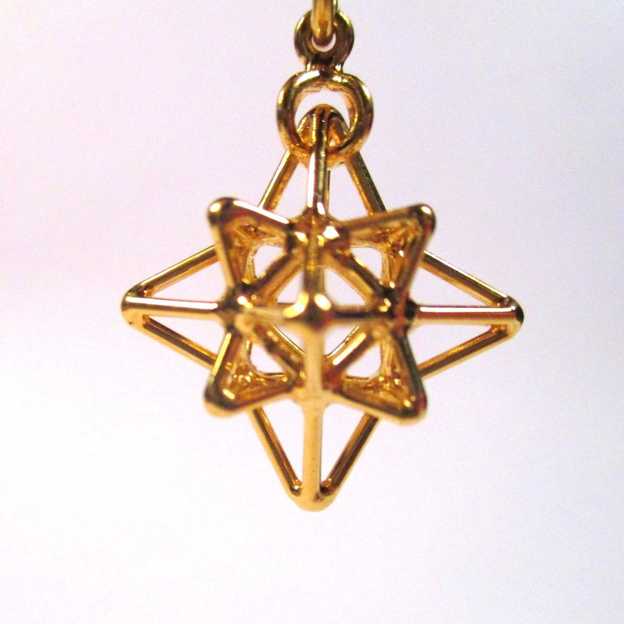 Heart Star Gold pendant ※ 3D Sacred Geometry Jewelry