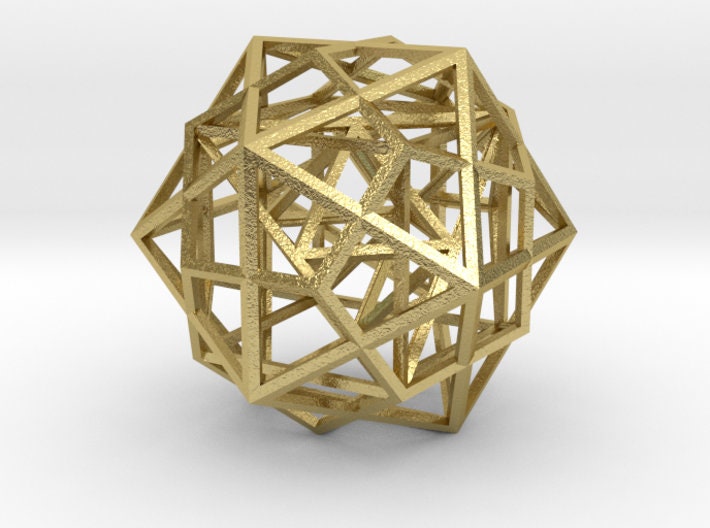 Platonic Solids Code: Metatrons Cube 3D, MerKaBa + Octahedron + Cube + Tantric Star + Dodecahedron Icosahedron, Silver Gold Sacred Geometry