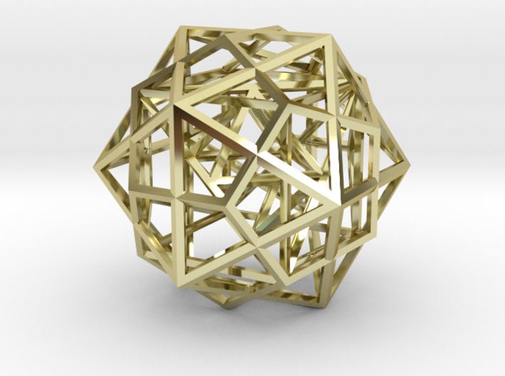 Platonic Solids Code: Metatrons Cube 3D, MerKaBa + Octahedron + Cube + Tantric Star + Dodecahedron Icosahedron, Silver Gold Sacred Geometry