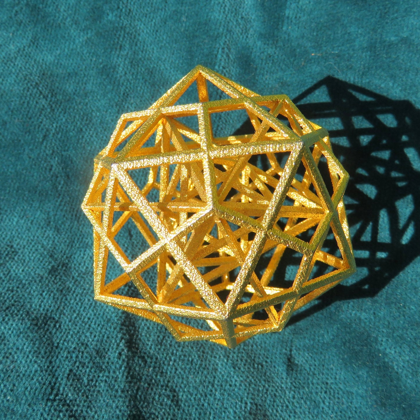 Platonic Solids Code: Metatrons Cube 3D, MerKaBa + Octahedron + Cube + Tantric Star + Dodecahedron Icosahedron, Silver Gold Sacred Geometry