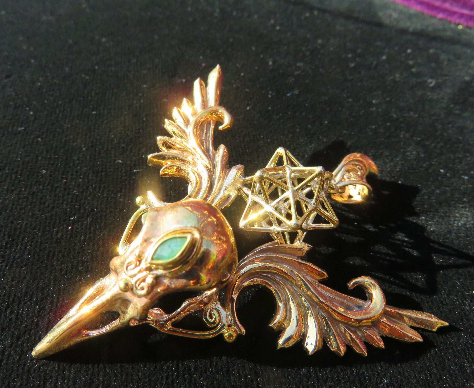 Tantric Prana Bird pendant ※ MerKaBa ※ Tantric or Solar Star [m2o]